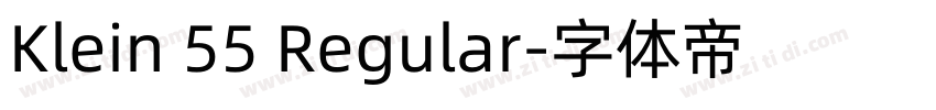 Klein 55 Regular字体转换